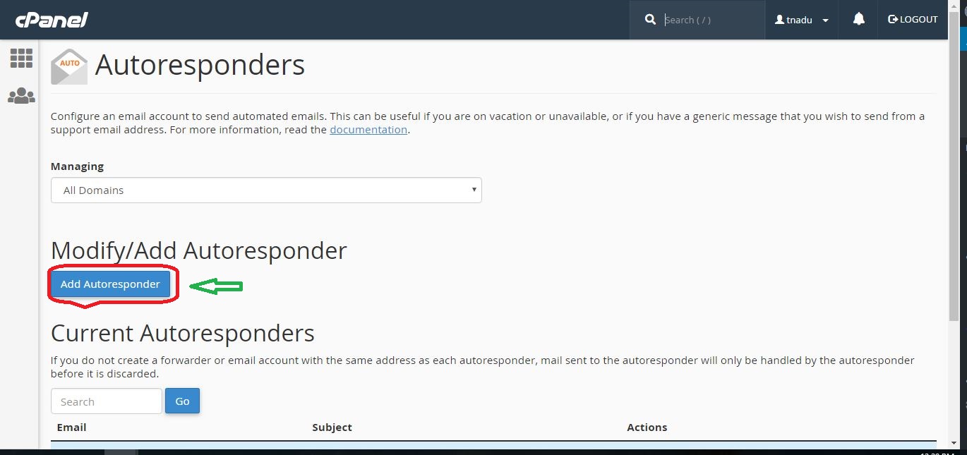 setup an autoresponder